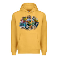 Mustard vintage truck western Premium Hoodie - Zillion Design Studio