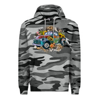 Slate Camo vintage truck western Premium Hoodie - Zillion Design Studio