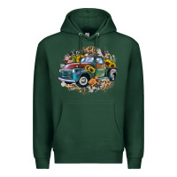 Sports Green vintage truck western Premium Hoodie - Zillion Design Studio