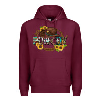 Burgundy punchy Premium Hoodie - Zillion Design Studio