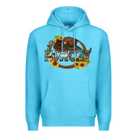 Ocean Blue punchy Premium Hoodie - Zillion Design Studio