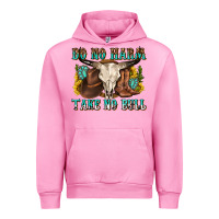 Fuchsia Pink do no harm take no bull western Urban Hoodie - texasbilliewilder