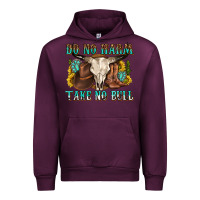 Mauve Wine do no harm take no bull western Urban Hoodie - texasbilliewilder