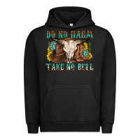 Pigment Black do no harm take no bull western Urban Hoodie - texasbilliewilder