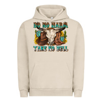 Pigment French Oak do no harm take no bull western Urban Hoodie - texasbilliewilder