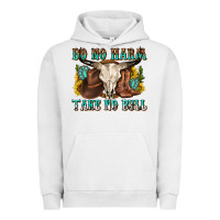 Pigment Lunar Rock do no harm take no bull western Urban Hoodie - texasbilliewilder