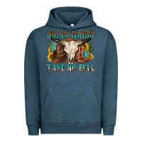 Pigment Midnight Navy do no harm take no bull western Urban Hoodie - texasbilliewilder