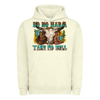 Pigment Pistachio do no harm take no bull western Urban Hoodie - texasbilliewilder