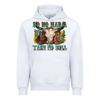 White do no harm take no bull western Urban Hoodie - texasbilliewilder