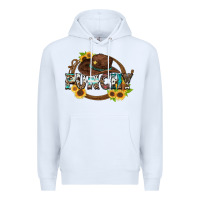 White punchy Premium Hoodie - Zillion Design Studio