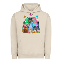 Pigment French Oak easter farm truck Urban Hoodie - Zillion Design Studio