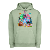 Pigment Oil Green easter farm truck Urban Hoodie - Zillion Design Studio