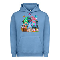Pigment Pebble Blue easter farm truck Urban Hoodie - Zillion Design Studio