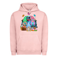 Pigment Salmon easter farm truck Urban Hoodie - Zillion Design Studio