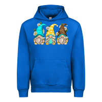 Cobalt daisy gnomes Urban Hoodie - Zillion Design Studio