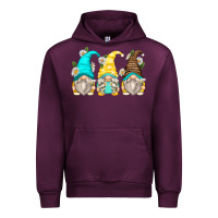 Mauve Wine daisy gnomes Urban Hoodie - Zillion Design Studio