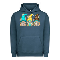 Pigment Midnight Navy daisy gnomes Urban Hoodie - Zillion Design Studio