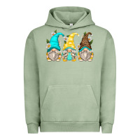Pigment Oil Green daisy gnomes Urban Hoodie - Zillion Design Studio