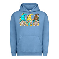 Pigment Pebble Blue daisy gnomes Urban Hoodie - Zillion Design Studio