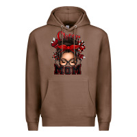 Chestnut cheer mom messy bun Premium Hoodie - texasbilliewilder