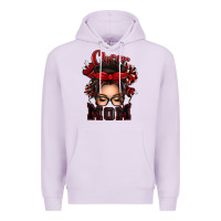 Lilac cheer mom messy bun Premium Hoodie - texasbilliewilder