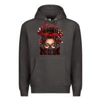 Smoke cheer mom messy bun Premium Hoodie - texasbilliewilder