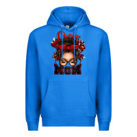 True Royal cheer mom messy bun Premium Hoodie - texasbilliewilder