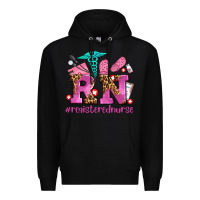 Black registered nurse with crocs Premium Hoodie - AdoDesignShop