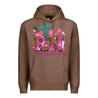 Chestnut registered nurse with crocs Premium Hoodie - AdoDesignShop