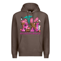 Coffee registered nurse with crocs Premium Hoodie - AdoDesignShop