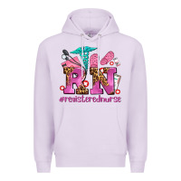 Lilac registered nurse with crocs Premium Hoodie - AdoDesignShop