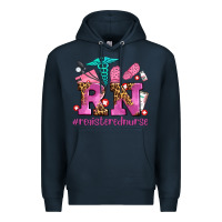 Navy registered nurse with crocs Premium Hoodie - AdoDesignShop