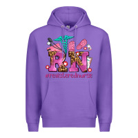 Purple registered nurse with crocs Premium Hoodie - AdoDesignShop
