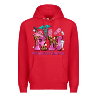 Red registered nurse with crocs Premium Hoodie - AdoDesignShop