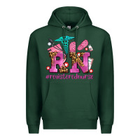 Sports Green registered nurse with crocs Premium Hoodie - AdoDesignShop