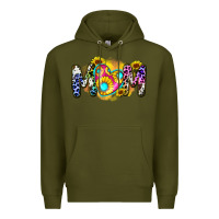Army Green mom sunflower Premium Hoodie - Zillion Design Studio