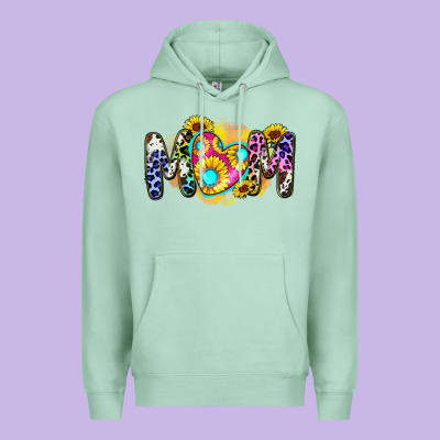 Mom Sunflower Premium Hoodie Designed By Zillion Design Studio