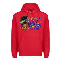 Red sorority colors blue and gold it's the self love f Premium Hoodie - texasbilliewilder