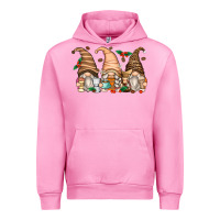 Fuchsia Pink coffee gnomes Urban Hoodie - Zillion Design Studio