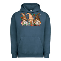Pigment Midnight Navy coffee gnomes Urban Hoodie - Zillion Design Studio