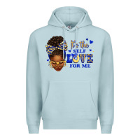 Blue Mist sorority colors blue and gold it's the self love f Premium Hoodie - texasbilliewilder