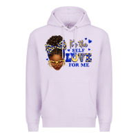 Lilac sorority colors blue and gold it's the self love f Premium Hoodie - texasbilliewilder