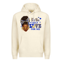 Sandshell sorority colors blue and gold it's the self love f Premium Hoodie - texasbilliewilder
