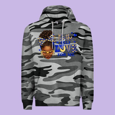Sorority Colors Blue And Gold It's The Self Love F Premium Hoodie Designed By Texasbilliewilder