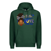 Sports Green sorority colors blue and gold it's the self love f Premium Hoodie - texasbilliewilder