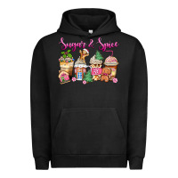 Pigment Black sugar and spice pink gingerbread coffee cups Urban Hoodie - Zillion Design Studio