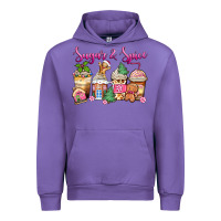 Tulip sugar and spice pink gingerbread coffee cups Urban Hoodie - Zillion Design Studio