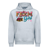 Heather Grey farm girl Urban Hoodie - texasbilliewilder