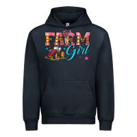 Navy farm girl Urban Hoodie - texasbilliewilder