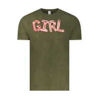 Vintage Olive Girl balloon Vintage Tee - Artiststas